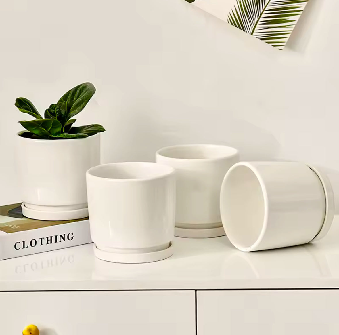 White Planter Indoor/Outdoor